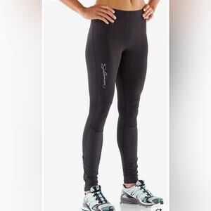 SALOMON Trail‎ IV Black Running Leggings Tights Women’s  Size Small
